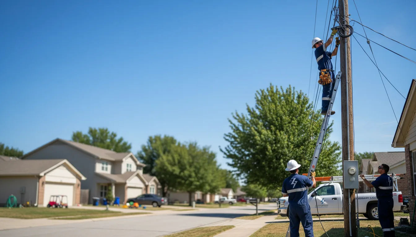 Residential electrician providing installation services in Broughton, IL